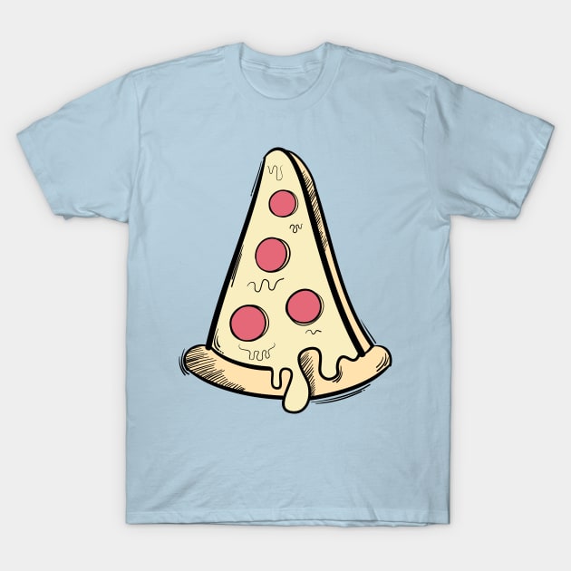 Pizza slice Art T-Shirt by Weldi - 33 Studio Design